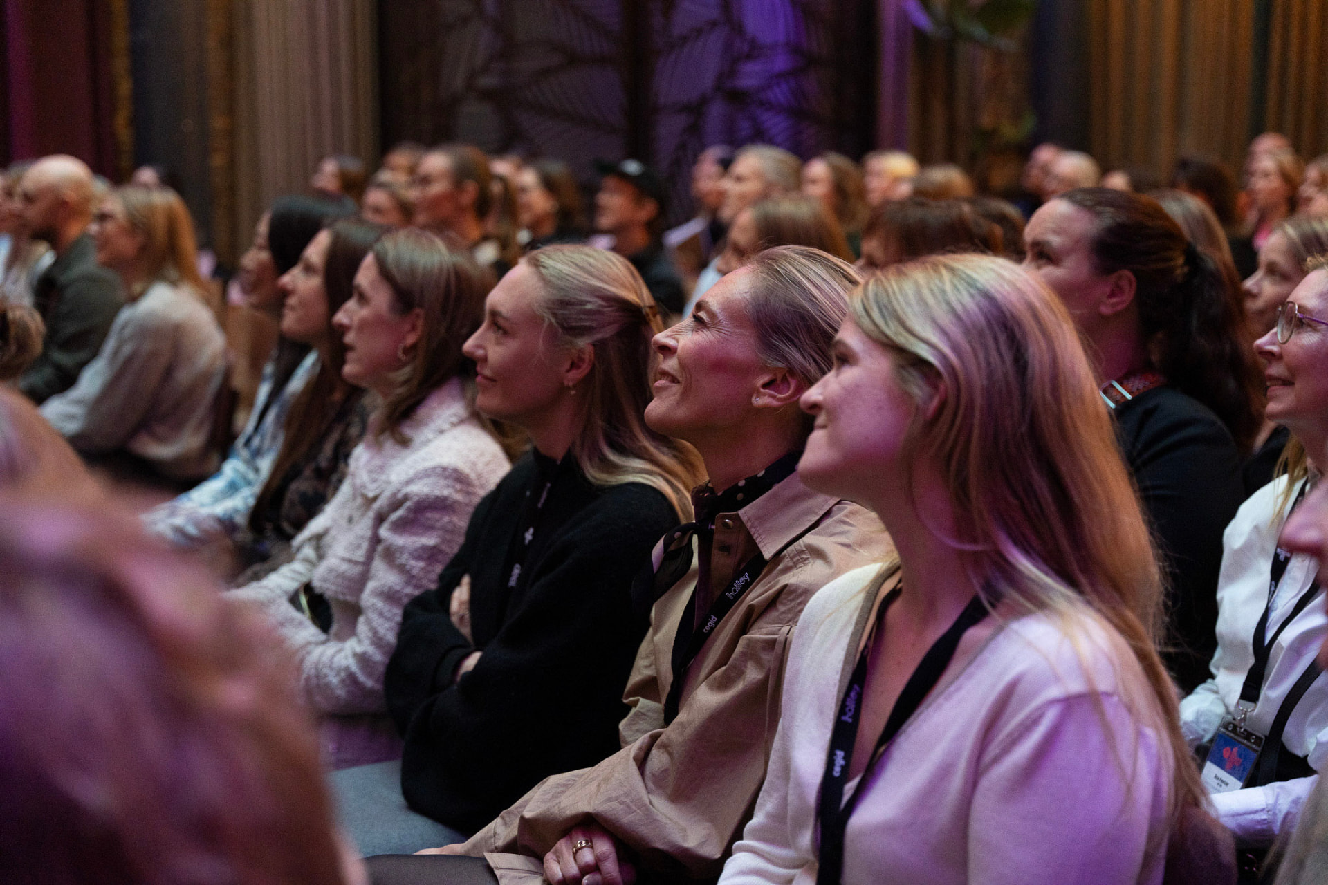 Deltagare i publiken under en keynote